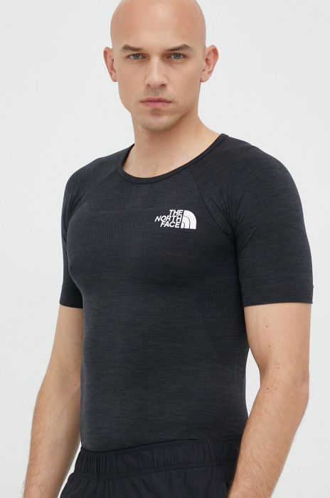 Спортивна футболка The North Face Mountain Athletics колір чорний меланж