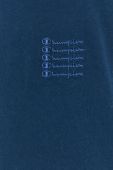 Бавовняна футболка Champion з аплікацією колір блакитний
