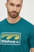 Бавовняна футболка Billabong колір зелений з принтом (2497384)