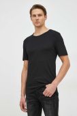 Бавовняна футболка BOSS (3 шт.) колір чорний меланж (2834714)