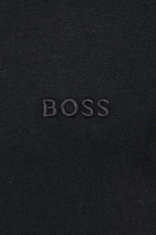 Бавовняна футболка BOSS (3 шт.) колір чорний меланж (2834714) фото 8