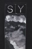 Бавовняна футболка Sisley колір чорний з принтом (2579717)