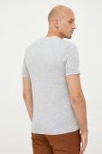 Бавовняна футболка United Colors of Benetton колір сірий меланж (2550979)