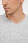 Бавовняна футболка United Colors of Benetton колір сірий меланж (2550979)