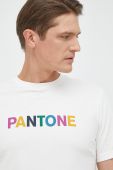 Бавовняна футболка United Colors of Benetton колір білий з принтом (2756224)