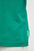 Бавовняна футболка United Colors of Benetton колір зелений з принтом (2756228)