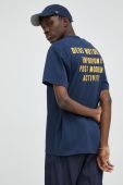 Бавовняна футболка Deus Ex Machina колір синій з принтом (2741544)
