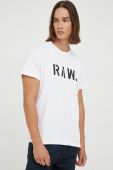 Бавовняна футболка G-Star Raw колір білий з принтом (2556504)