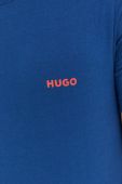 Бавовняна футболка HUGO 2-pack з принтом колір блакитний (3353579)