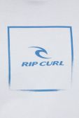 Бавовняна футболка Rip Curl Corp Icon Tee колір білий з принтом
