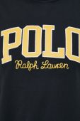 Бавовняна футболка Polo Ralph Lauren колір чорний з аплікацією (2783588)
