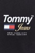 Бавовняна футболка Tommy Jeans колір чорний з принтом (2590030)