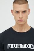 Бавовняна футболка Burton колір чорний з принтом (2776414)