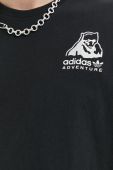 Бавовняна футболка adidas Originals колір чорний з аплікацією (2896073)