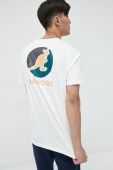 Бавовняна футболка Kangol колір білий з принтом