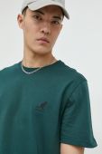 Бавовняна футболка Kangol колір зелений з принтом (2802978)