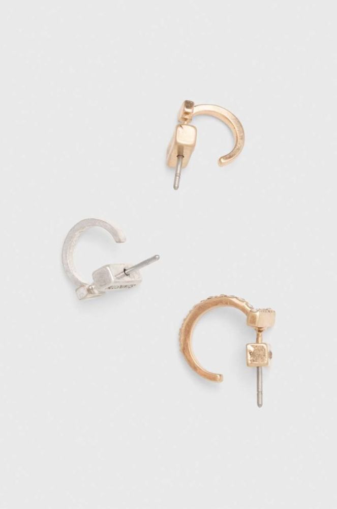 Сережки AllSaints 3-pack колір срібний (3260692) фото 3