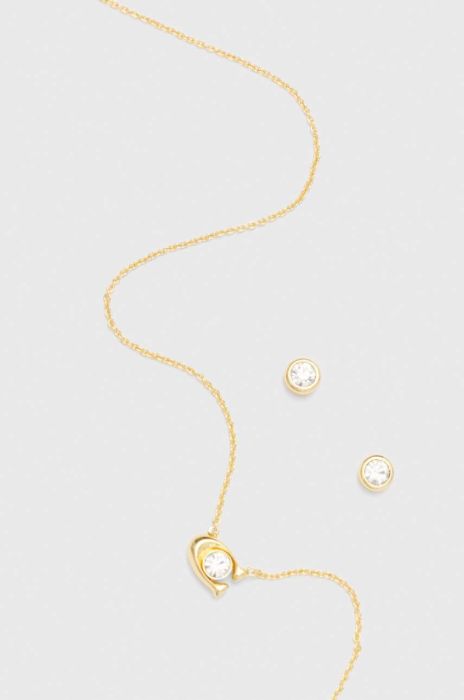 Кольє і сережки Coach колір золотий (3337713)