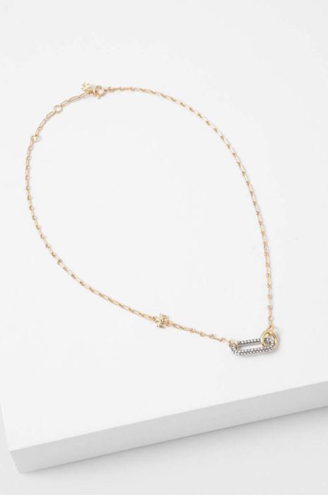 Позолочене кольє Tory Burch колір золотий (3326999)
