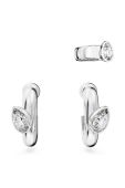 Сережка Swarovski DEXTERA 3-pack колір срібний (3376045)