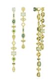 Сережки Swarovski GEMA колір зелений (3392461)