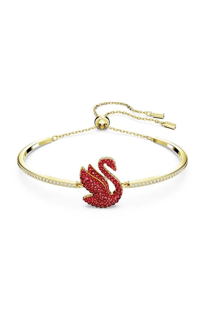 Браслет Swarovski ICONIC SWAN жіночий колір золотий (3472120)