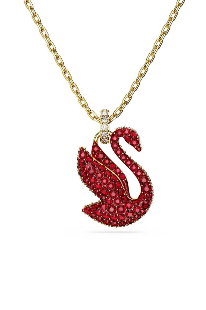 Ланцюжок Swarovski ICONIC SWAN колір червоний (3472300)