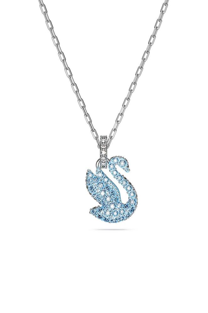 Ланцюжок Swarovski ICONIC SWAN колір блакитний (3472299)