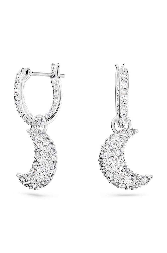 Сережки Swarovski LUNA колір срібний (3392836)