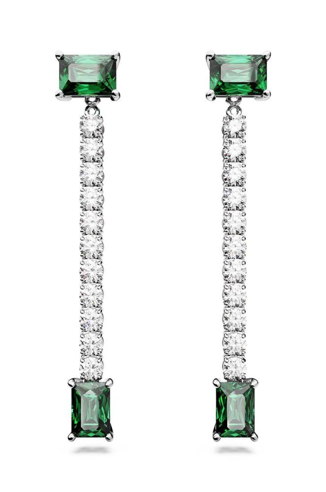 Сережки Swarovski MATRIX колір зелений (3387224)