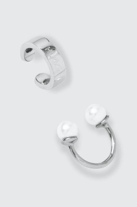 Сережка HUGO 2-pack колір срібний