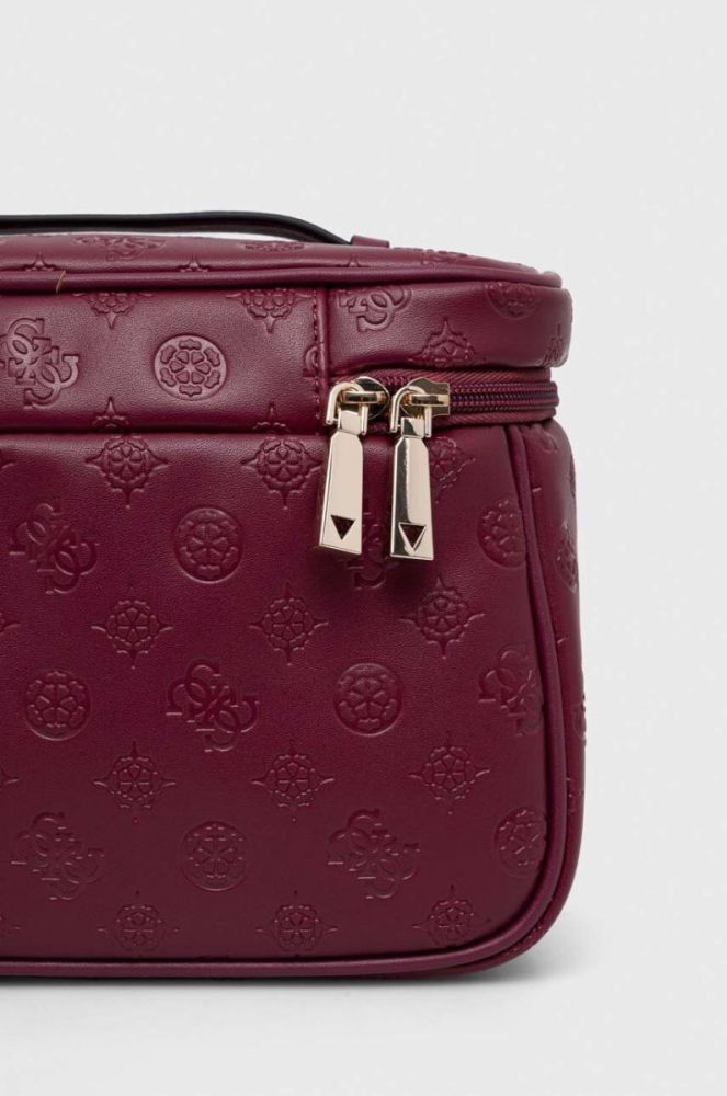 Косметичка Guess колір бордовий (3499805) фото 3