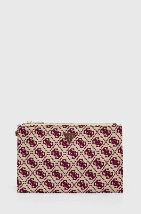 Косметичка Guess колір бордовий (3577297)