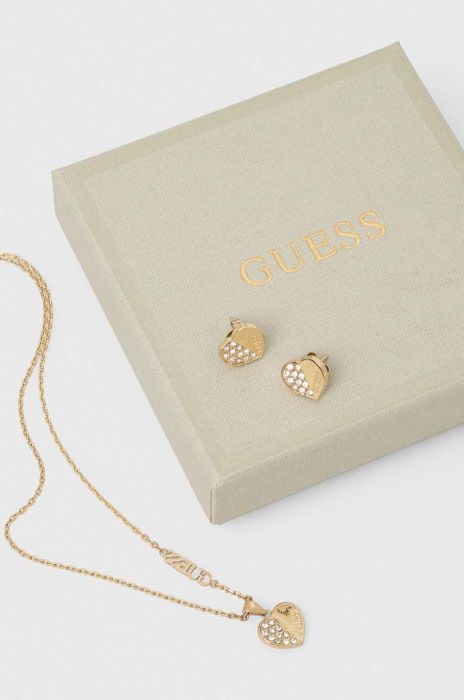 Кольє і сережки Guess колір золотий (3570732)