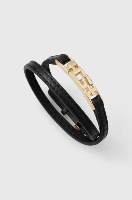 Шкіряний браслет Guess жіноча колір чорний (3678282)