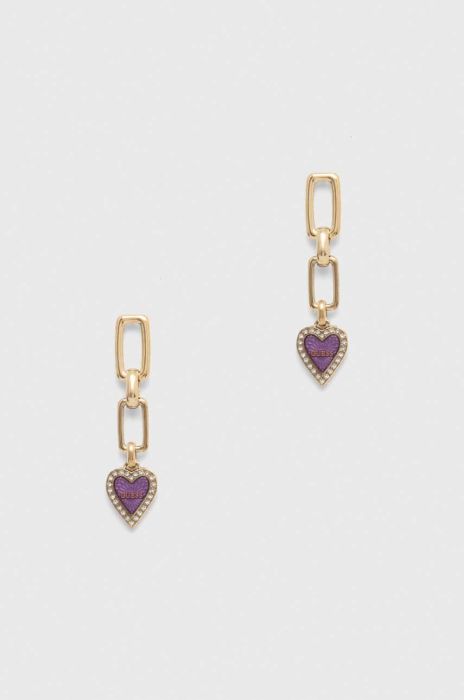 Сережки Guess колір фіолетовий (3577306)