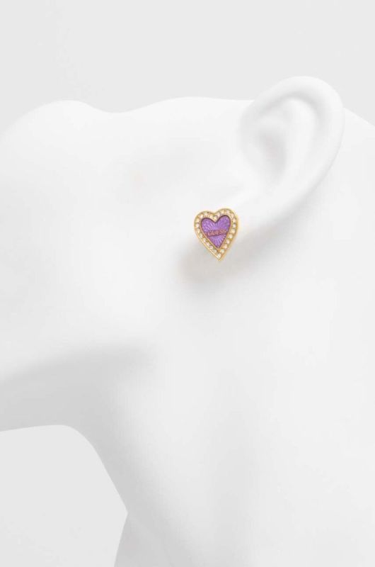 Сережки Guess колір фіолетовий (3570735) фото 2