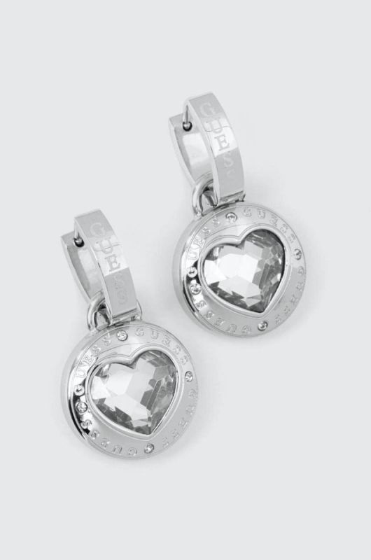 Сережки Guess колір срібний (3577613)