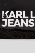 Сумочка Karl Lagerfeld Jeans 236J3011 BOX LOGO SHEARLING CAMERA BAG колір чорний