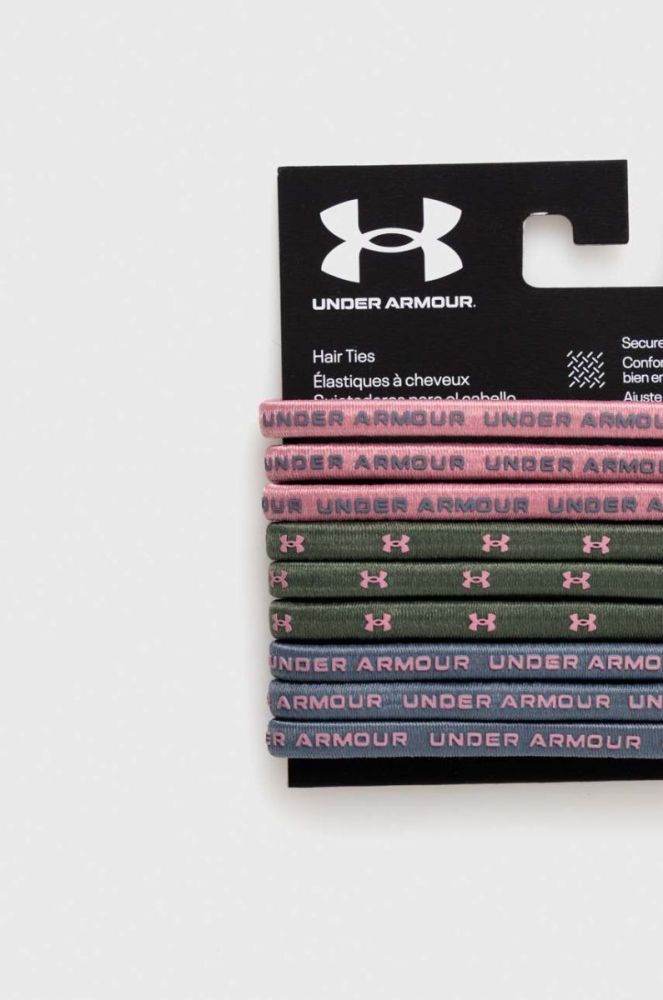 Резинки для волосся Under Armour 9-pack колір сірий фото 2