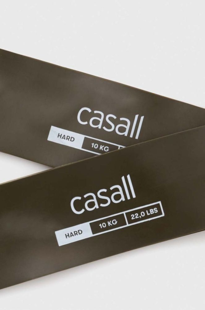 Стрічки опору для вправ Casall Hard 2-pack колір зелений фото 2