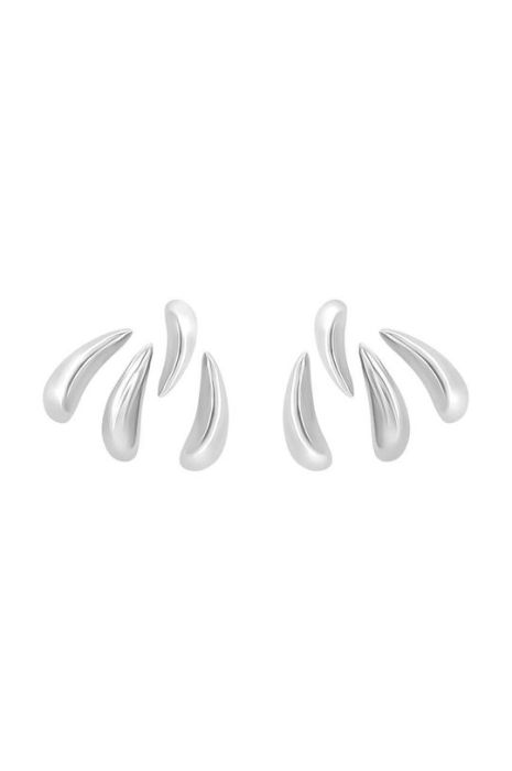 Посріблені сережки Lilou Forza колір срібний