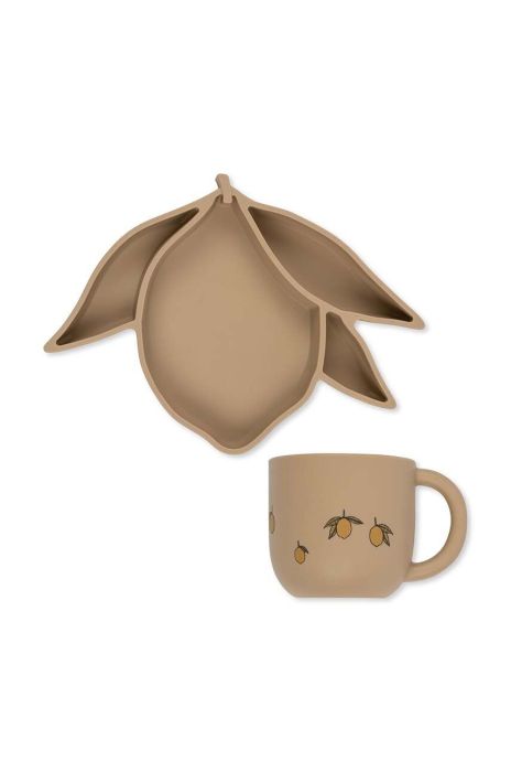 Обідній набір для дітей Konges Sl?jd колір бежевий (3522851)