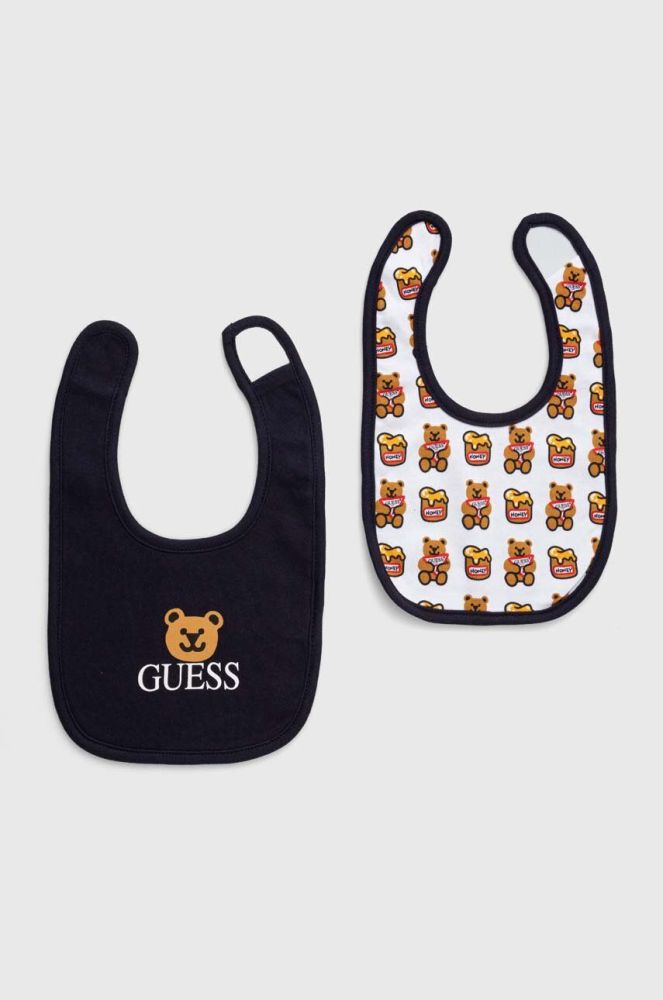 Дитячий слюнявчик Guess 2-pack колір темно-синій (3329653)