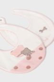 Дитячий слюнявчик Mayoral Newborn 2-pack колір рожевий (3413113)