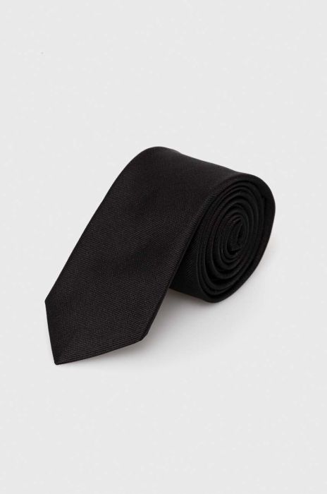 Шовковий галстук BOSS колір чорний (3383071)