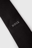 Шовковий галстук BOSS колір чорний (3383071)