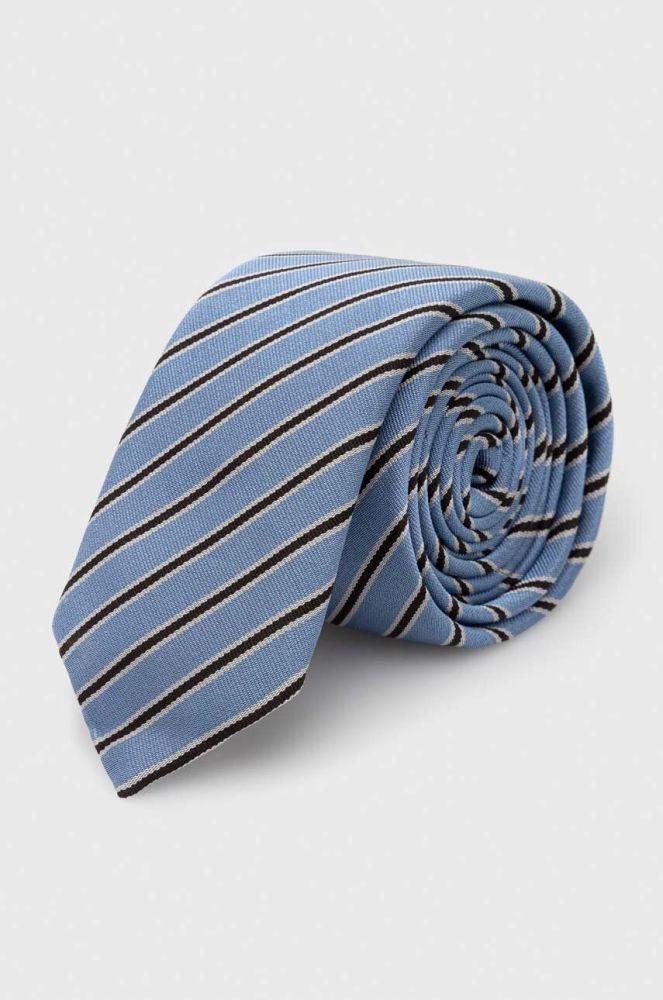 Шовковий галстук HUGO колір блакитний (3287900)