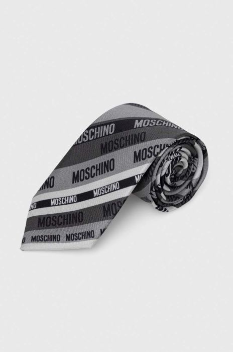 Шовковий галстук Moschino колір сірий (3403191)