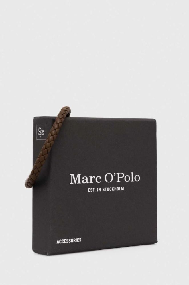 Шкіряний браслет Marc O'Polo чоловіча колір коричневий (3553434) фото 3
